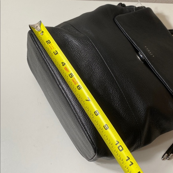 New Radley London Black Flap-over Leather Backpack - Picture 12 of 13